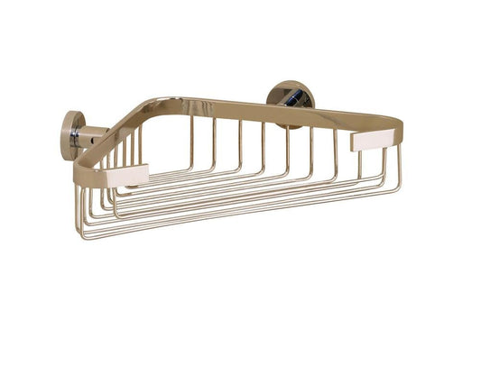 Porto Corner Soap Basket Holder Finish: Nickel