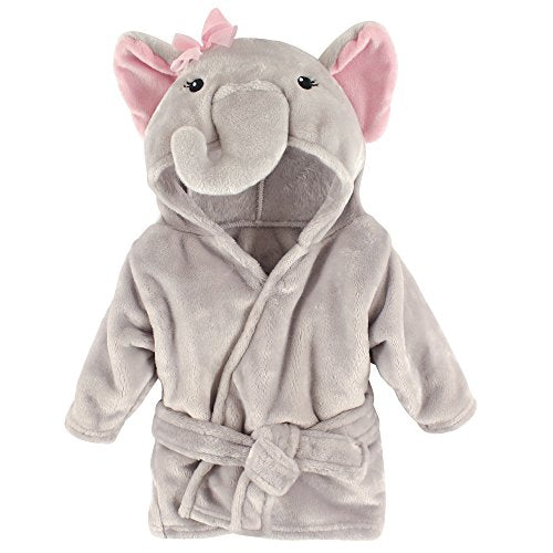 Uni   Plush Animal Face Robe, Pretty Elephant, One Size, 0-9 Months