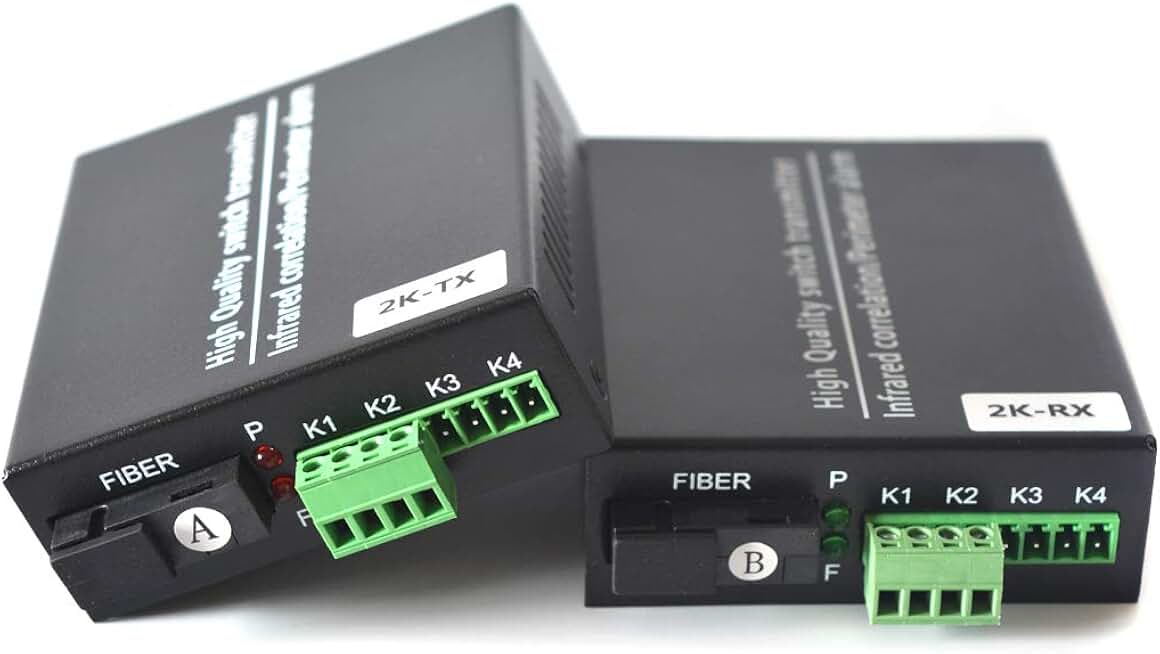 Two-Port Fiber Optic Contact Closure Converter for Door and Alarm Systems