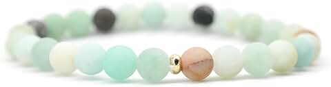 Handmade 6mm Stone Beaded Bracelets for Men and Women