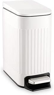 Small 1.6 Gallon Bathroom Trash Can with Lid
