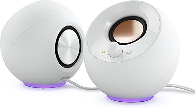 Minimalist USB-C PC Speakers with RGB Lighting