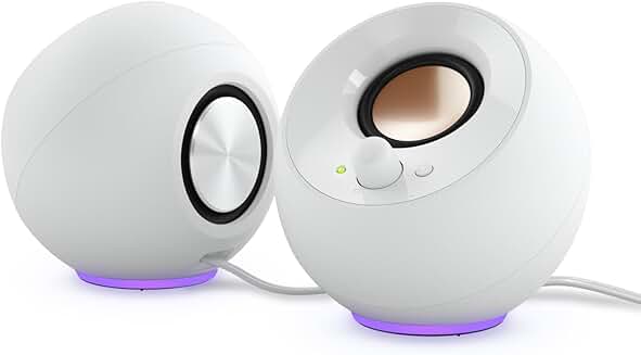 Minimalist USB-C PC Speakers with RGB Lighting