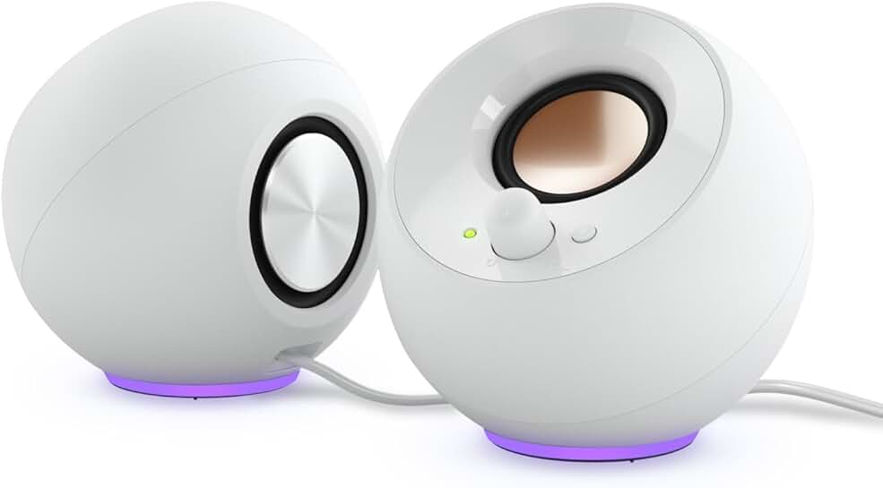 Minimalist USB-C PC Speakers with RGB Lighting