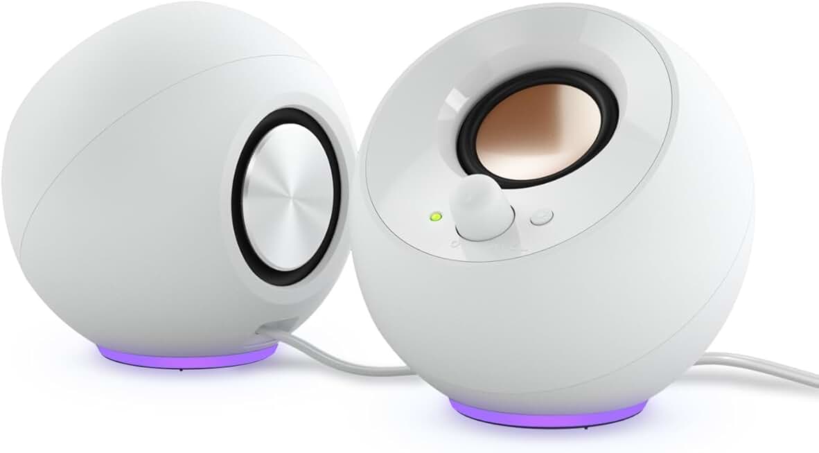 Minimalist USB-C PC Speakers with RGB Lighting