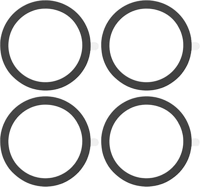 Universal Metal Ring Stickers for Phones, 4 Pack