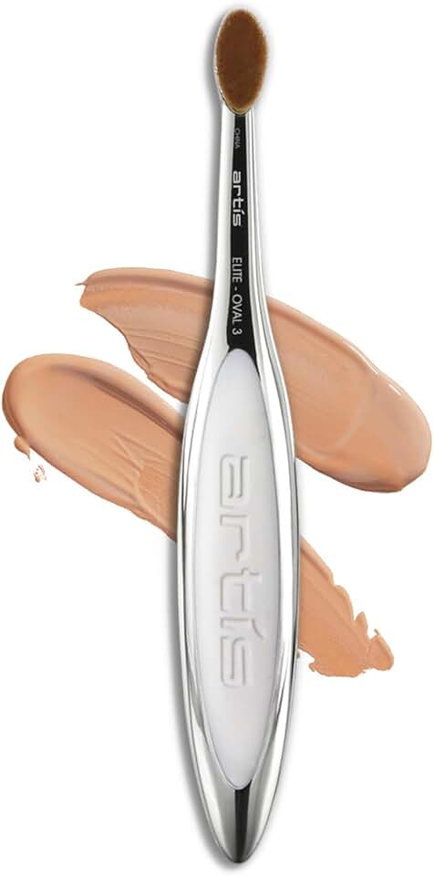 Oval Makeup Brush for Eyes, Concealer, and Highlight