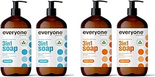 2 Pack Unscented and Citrus Mint 3-in-1 Body Wash