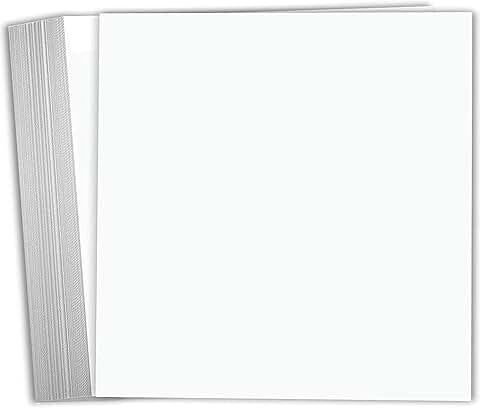 White 12x12 65lb Cardstock Scrapbook Paper Pack