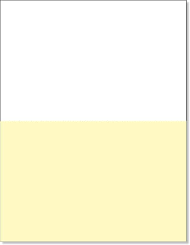 8.5 x 11 Perforated Paper Receipts, Pack of 500