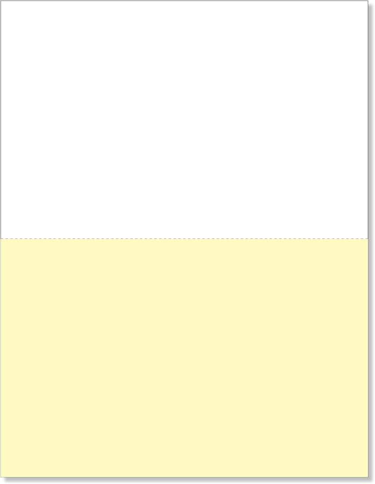 8.5 x 11 Perforated Paper Receipts, Pack of 500