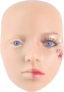 3D Reusable Silicone Makeup Practice Face with Eyeballs
