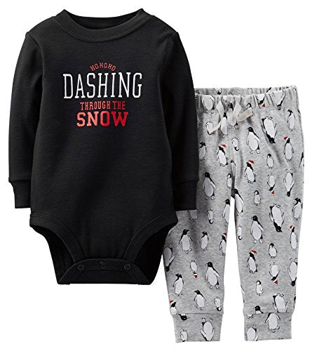 Carter s 2 Piece  Set  Baby  - Black-3 Months