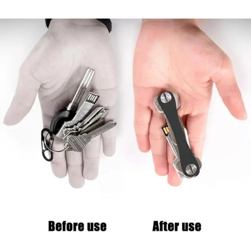 MODAIO-2/Pcs Large Aluminum Alloy Key Clip, Outdoor EDC Tool Key Storage