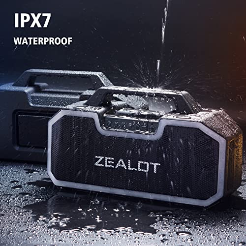 Bluetooth Speaker, 80W Portable Bluetooth Speakers Loud with Dual Paring,IPX7 Waterproof Outdoor Speaker with 14,400MAh Big Battery,50H Playtime,Stereo,Party, Beach Wireless Speaker