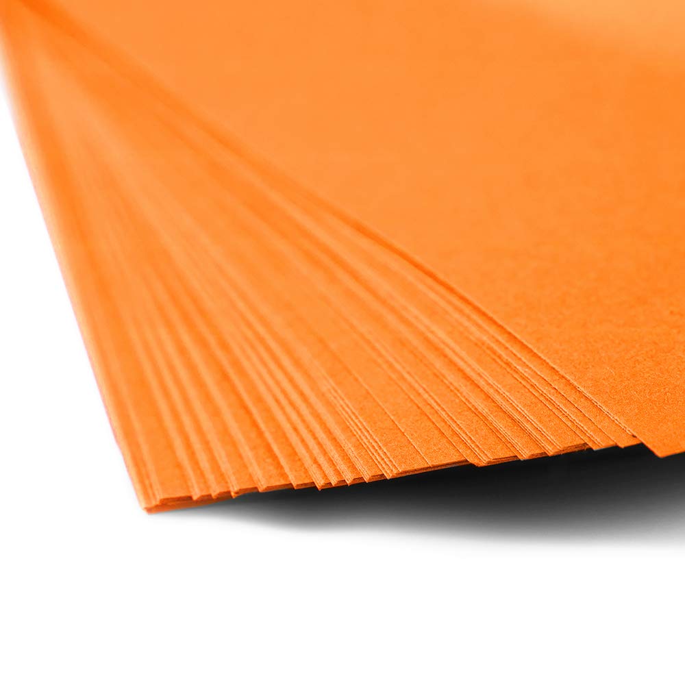 Orange 8.5 x 11 Colored Paper, 100 Sheets