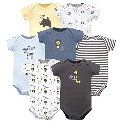 Unisex  Cotton Bodysuits Safari, 0-3 Months