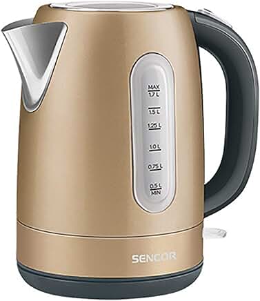 1.7L Stainless Steel Electric Kettle with Safety Lock