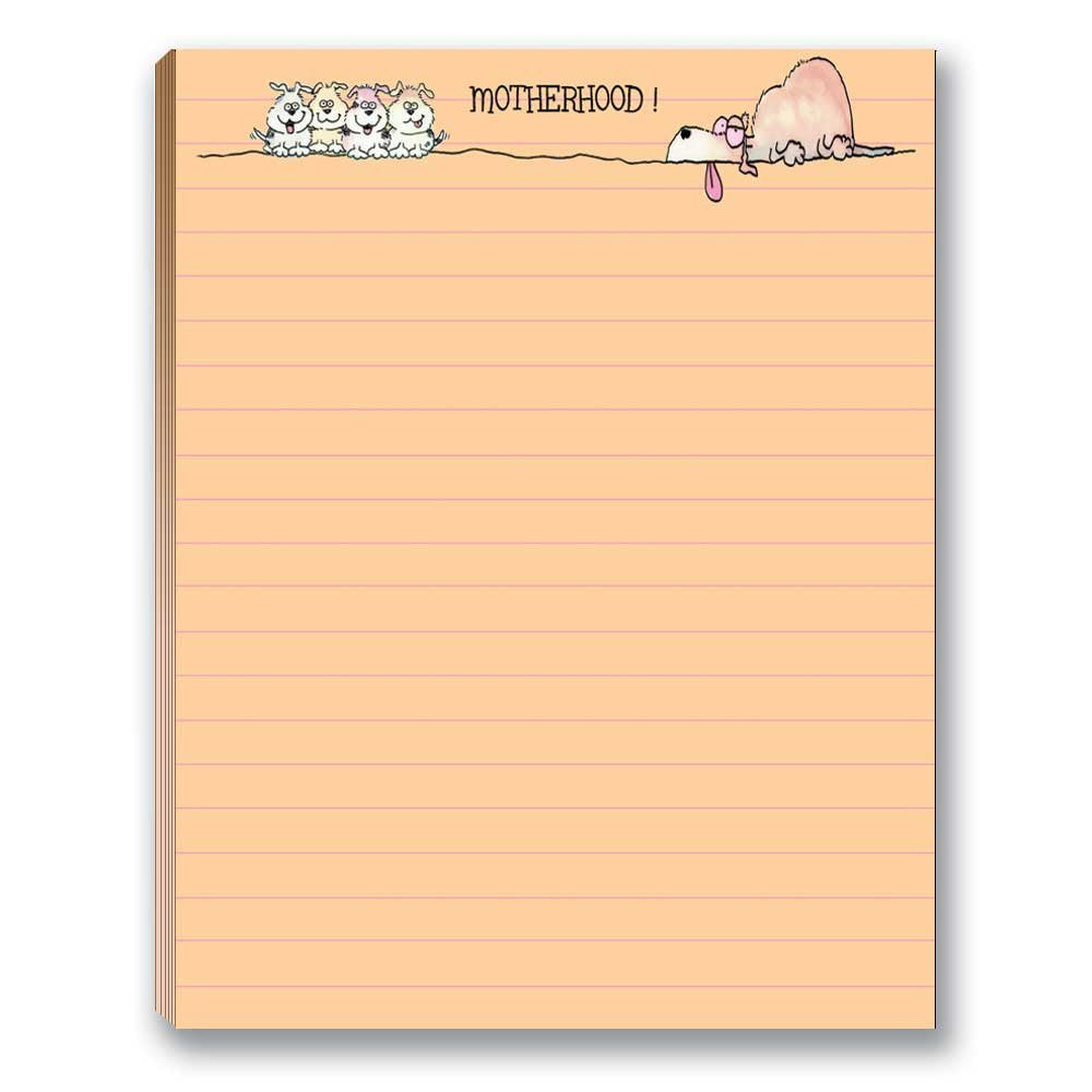Set of four funny dog-themed note pads