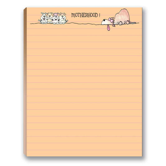 Set of four funny dog-themed note pads