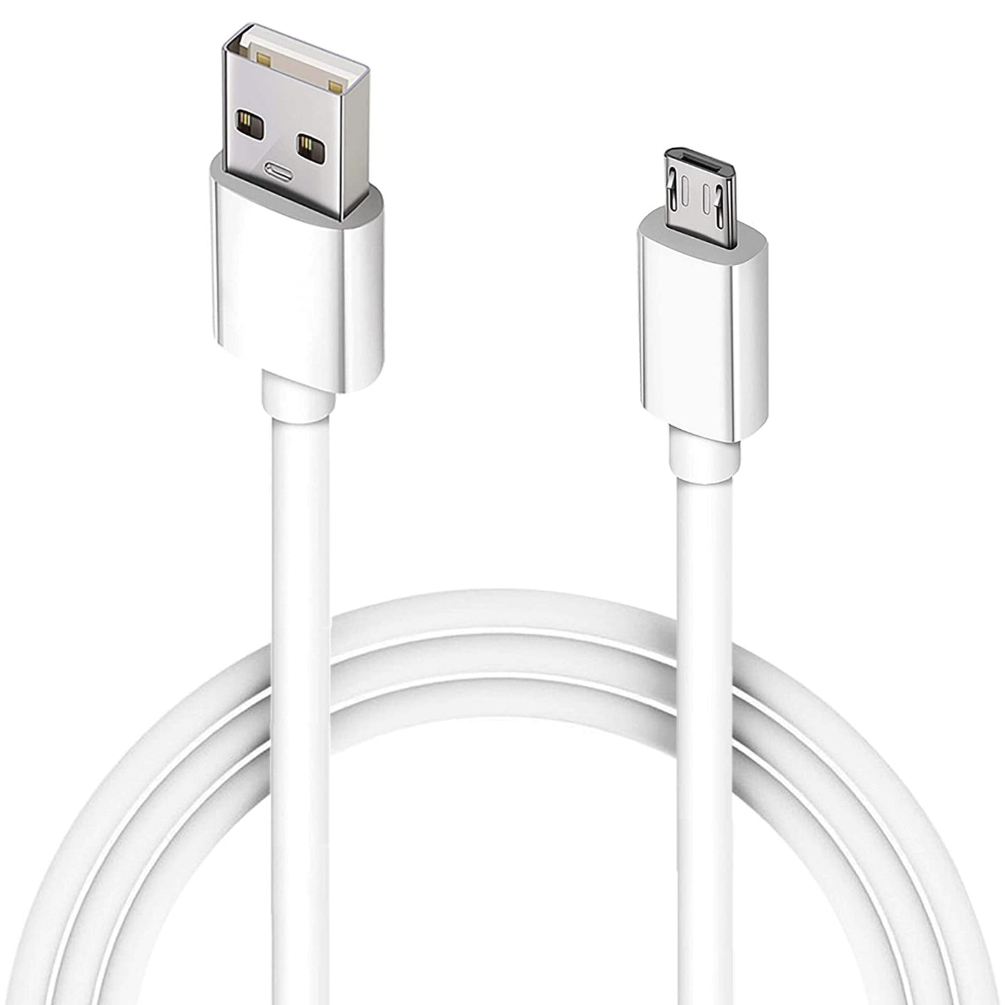 10FT Long Android Charger Cable Fast Charge,USB to Micro USB Cable White,Micro USB 2.0 Cable USB Micro Cable for Samsung Charger Cord Tablet Galaxy 7 S7 S6 Edge LG Phone,Charging Wire for Kindle