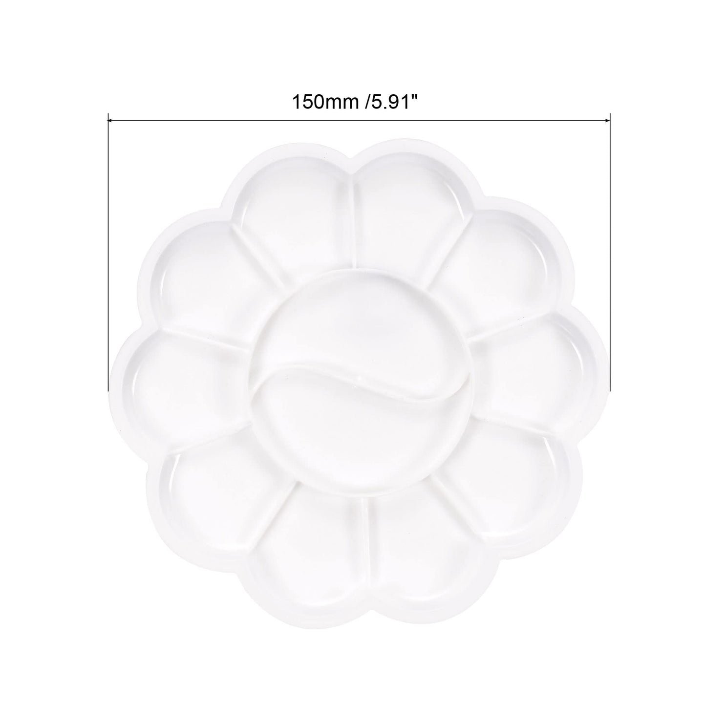 12 Wells Acrylic Paint Palette White 12 Pack