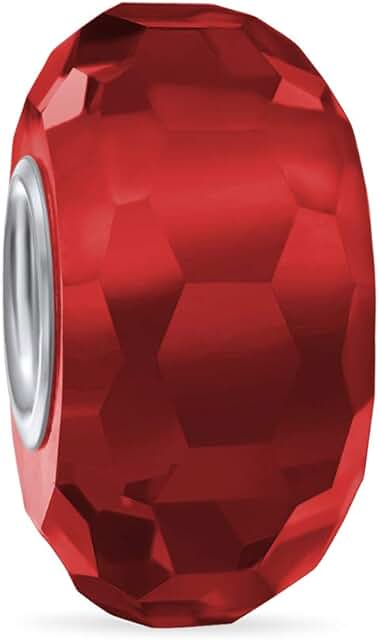 Translucent Solid Color Murano Glass Charm Bead for Women