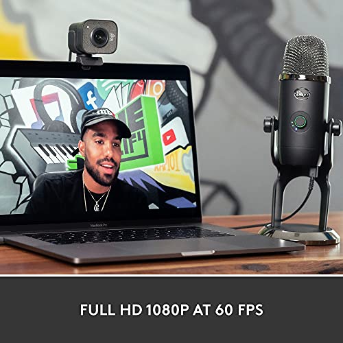 StreamCam Premium Webcam for Streaming and Content Creation, Full HD 1080p 60 fps, Premium Glass Lens, Smart Auto-Focus, for PC/Mac - Graphite