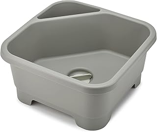 Square kitchen and RV wash basin with cutlery and sponge compartments