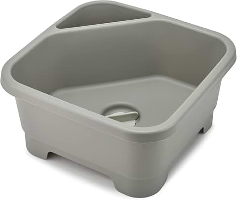 Square kitchen and RV wash basin with cutlery and sponge compartments