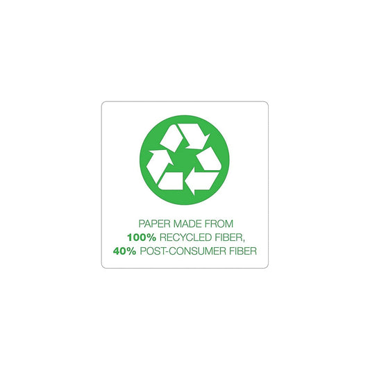 Recycled White Pads, 8.5 x 11.75 inches, 50 sheets