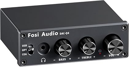 Desktop DAC and headphone amplifier with multiple inputs