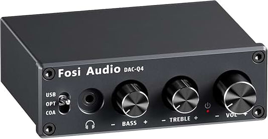 Desktop DAC and headphone amplifier with multiple inputs