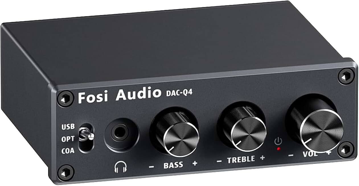 Desktop DAC and headphone amplifier with multiple inputs