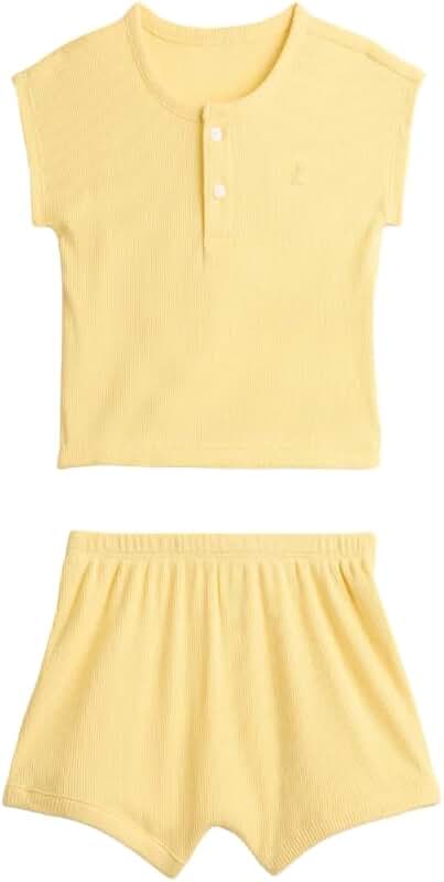 Baby Ribbed Henley 2-Piece Set