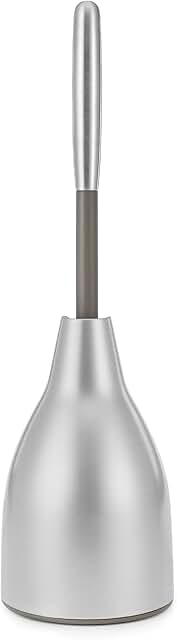 Stainless Steel Toilet Plunger with Caddy