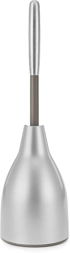 Stainless Steel Toilet Plunger with Caddy