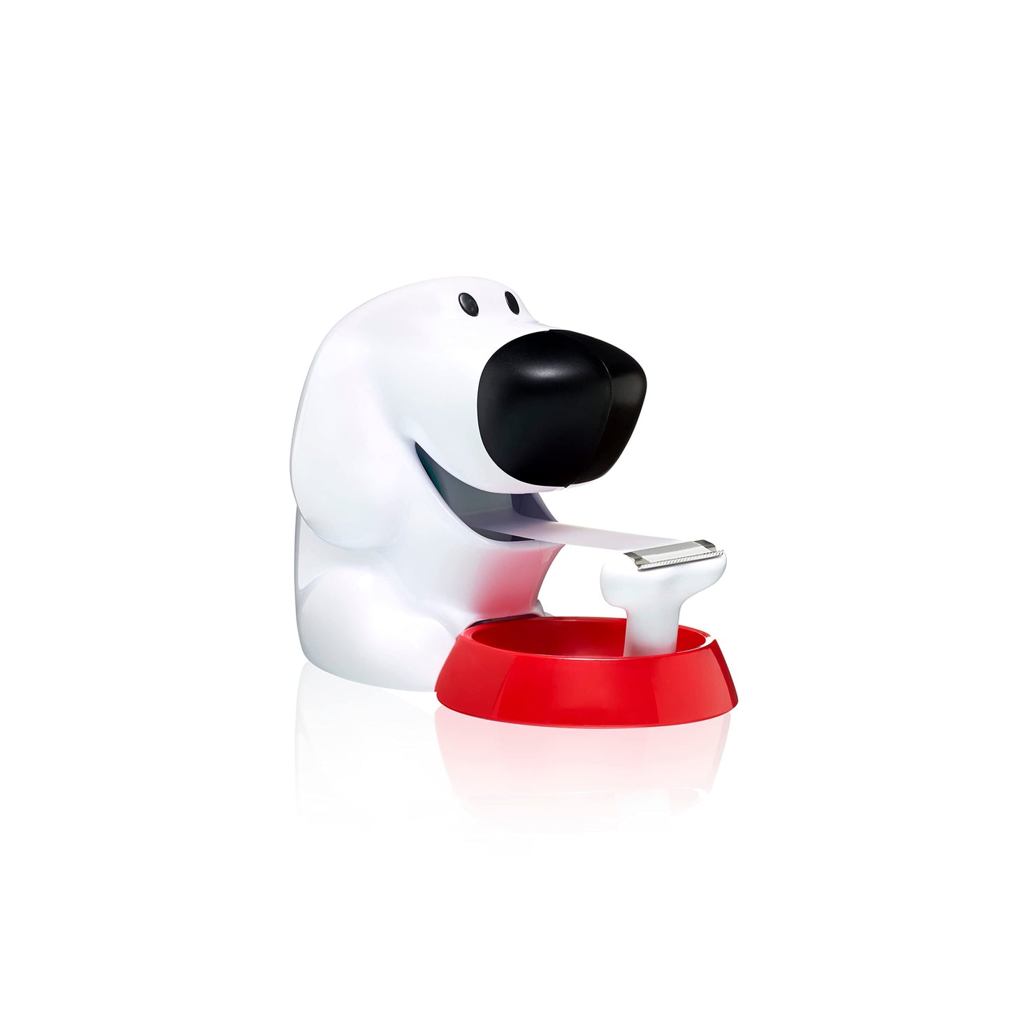 White dog tape dispenser for 19 mm tape