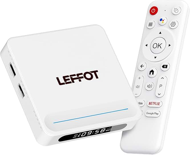 Android TV Box with 4K UHD, 4GB RAM, 128GB Storage