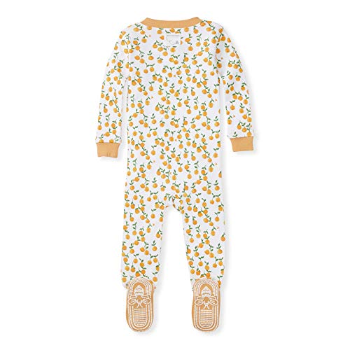 girls Pajamas, Zip Front Non-slip Footed Pjs, 100%  Cotton and Toddler Sleepers, Freshly Picked, 18 Months US