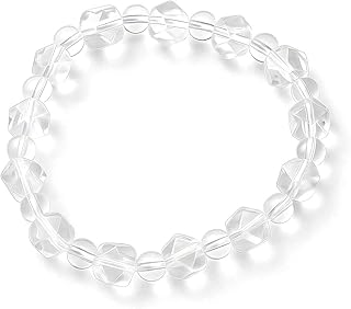 Elegant Clear Quartz Crystal Beaded Bracelet for Women