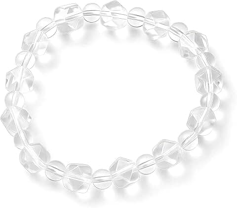Elegant Clear Quartz Crystal Beaded Bracelet for Women