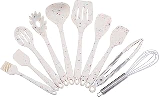 10-Piece White Silicone Cooking Utensil Set