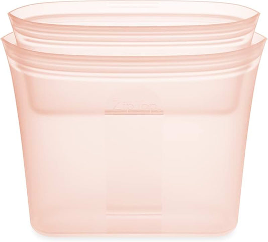 Square clear food storage container with bamboo lid