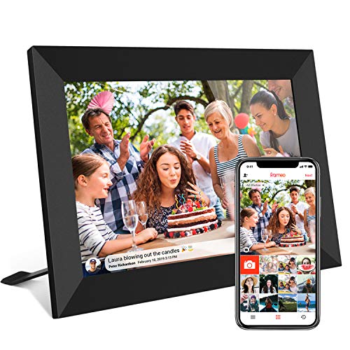 FRAMEO 10.1 Inch WiFi Digital Photo Frame with 1280x800 IPS Touch Screen