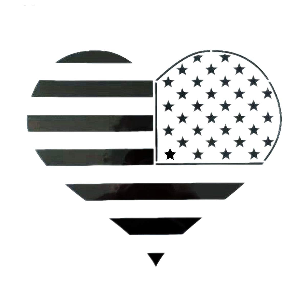 Large Patriotic Flag and Map Mylar Template 12x12 inches