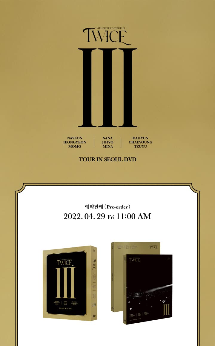 TWICE 4th World Tour III In Seoul DVD Contents+Poster+Tracking Sealed
