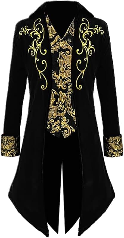 Men's Victorian Steampunk Tailcoat Frock Coat