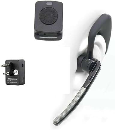 Bluetooth Wireless Adapter with PTT Headset for Radio