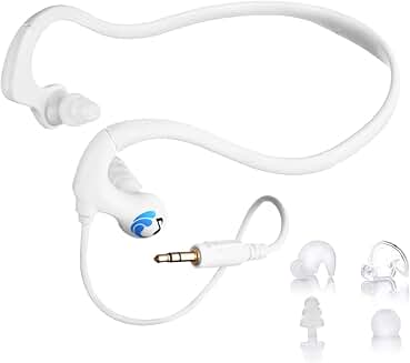Waterproof Wired Headphones with 11 Earbuds in 4 Styles